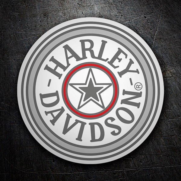 Car & Motorbike Stickers: Harley Davidson silver