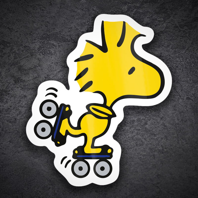 Car & Motorbike Stickers: Woodstock Skating