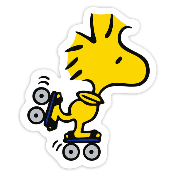 Car & Motorbike Stickers: Woodstock Skating