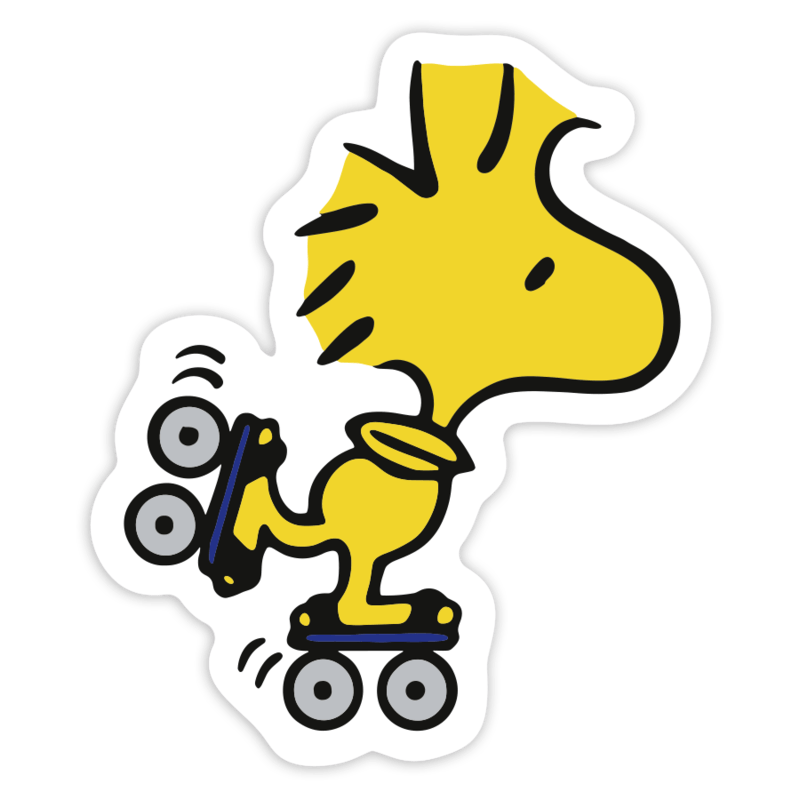 Car & Motorbike Stickers: Woodstock Skating