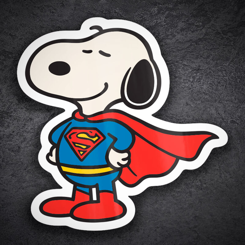 Car & Motorbike Stickers: Snoopy Superman