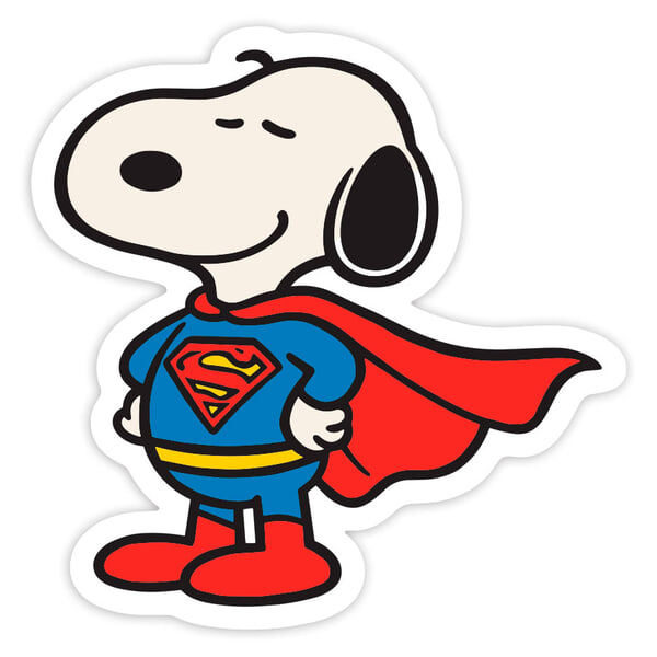 Car & Motorbike Stickers: Snoopy Superman