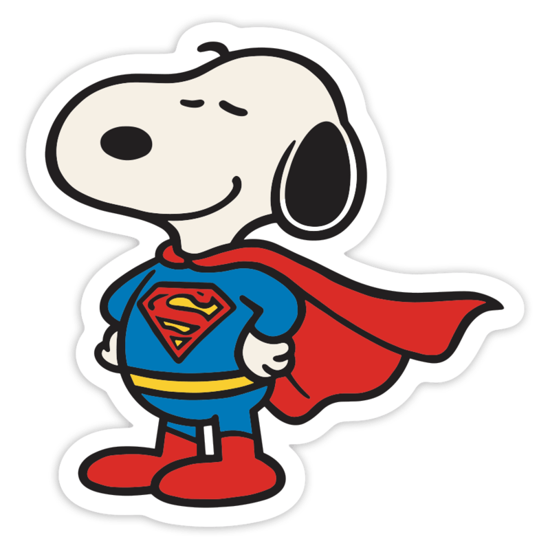 Car & Motorbike Stickers: Snoopy Superman