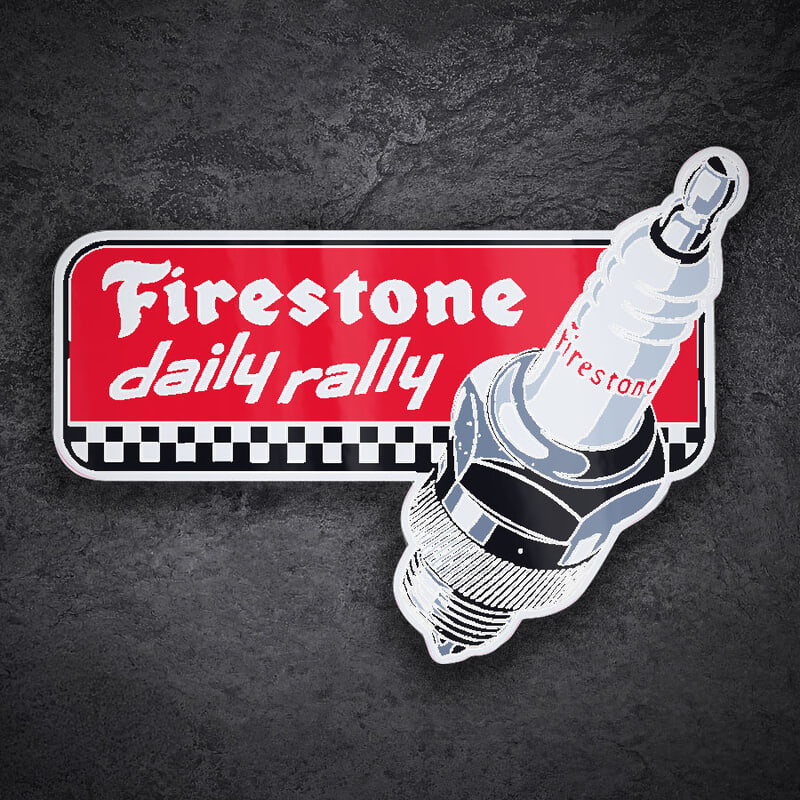 Car & Motorbike Stickers: Firestone Daily Rally