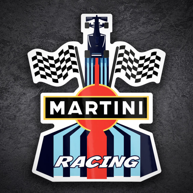 Car & Motorbike Stickers: Martini Racing Formula 1