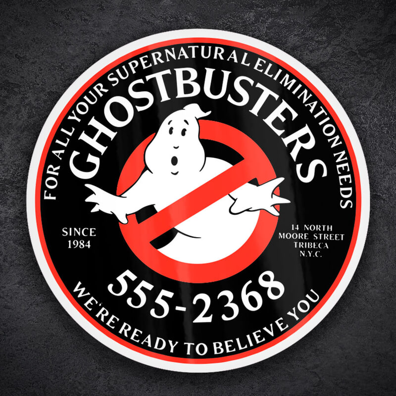 Car & Motorbike Stickers: Classic Ghostbusters Logo