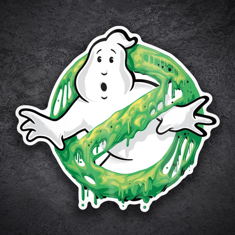 Car & Motorbike Stickers: Ghostbusters Slime Logo