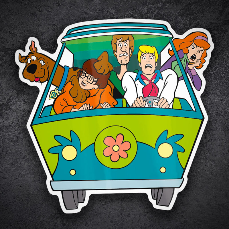 Car & Motorbike Stickers: Scooby-Doo Mystery Machine Van