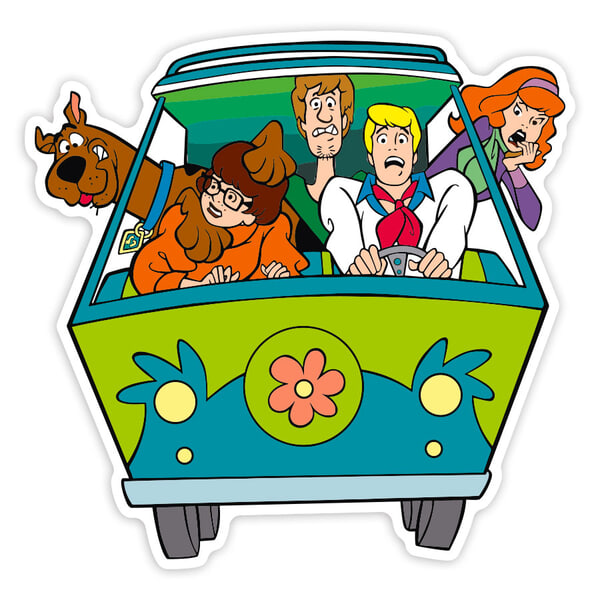 Car & Motorbike Stickers: Scooby-Doo Mystery Machine Van