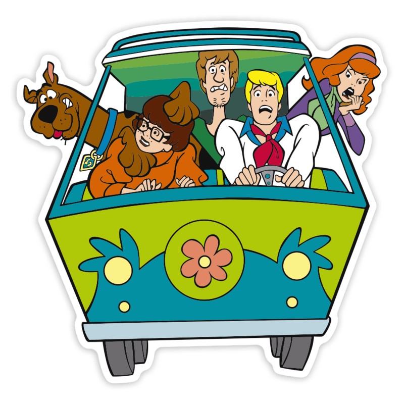 Car & Motorbike Stickers: Scooby-Doo Mystery Machine Van