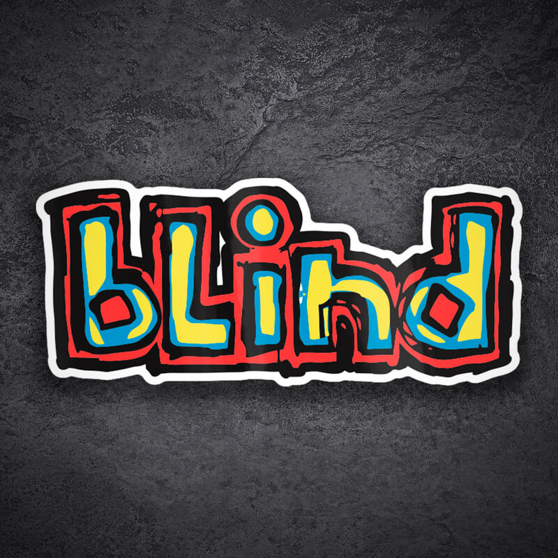 Car & Motorbike Stickers: Blind Logo Skateboard