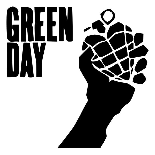 Car & Motorbike Stickers: Green Day Hand Grenade