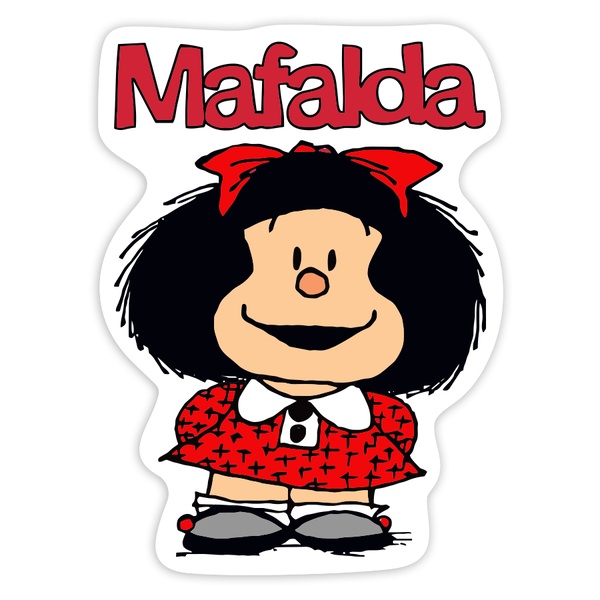 Car & Motorbike Stickers: Smiling Mafalda
