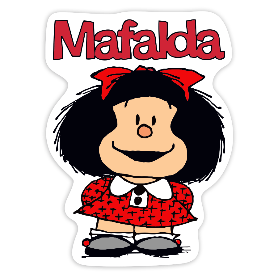 Car & Motorbike Stickers: Smiling Mafalda