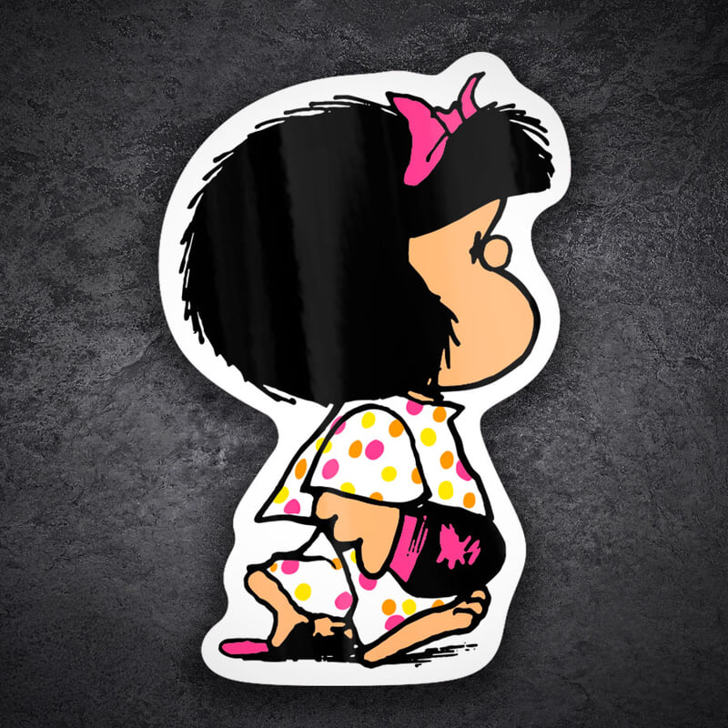 Car & Motorbike Stickers: Mafalda in Pajamas