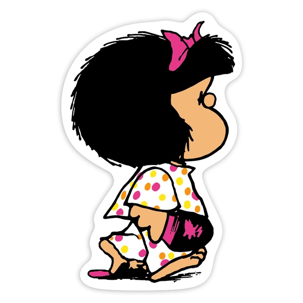 Car & Motorbike Stickers: Mafalda in Pajamas