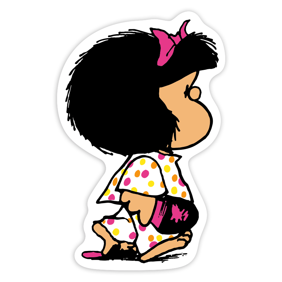 Car & Motorbike Stickers: Mafalda in Pajamas