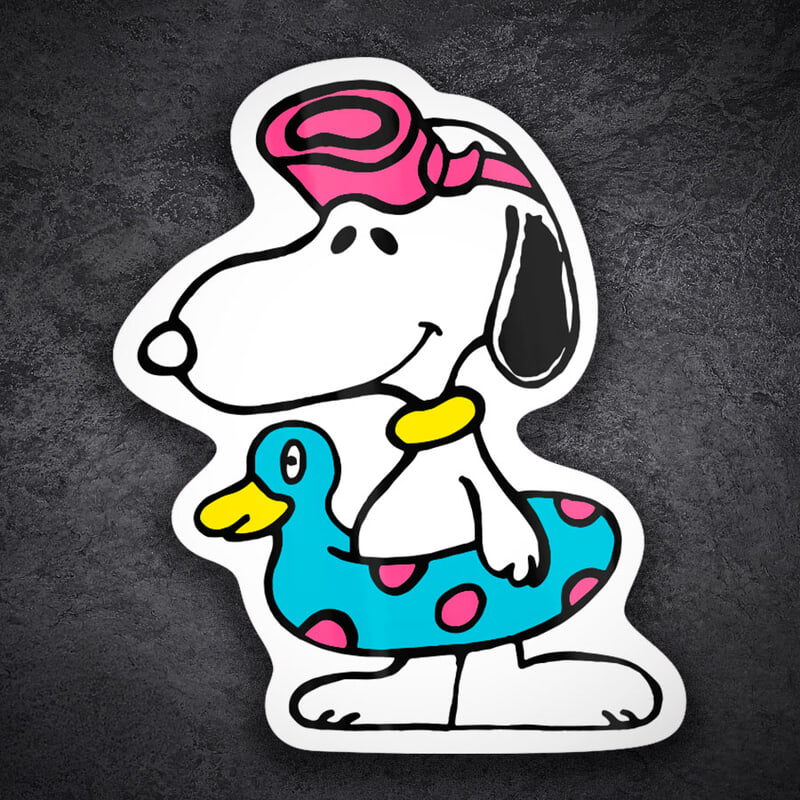Car & Motorbike Stickers: Snoopy Summer with Float