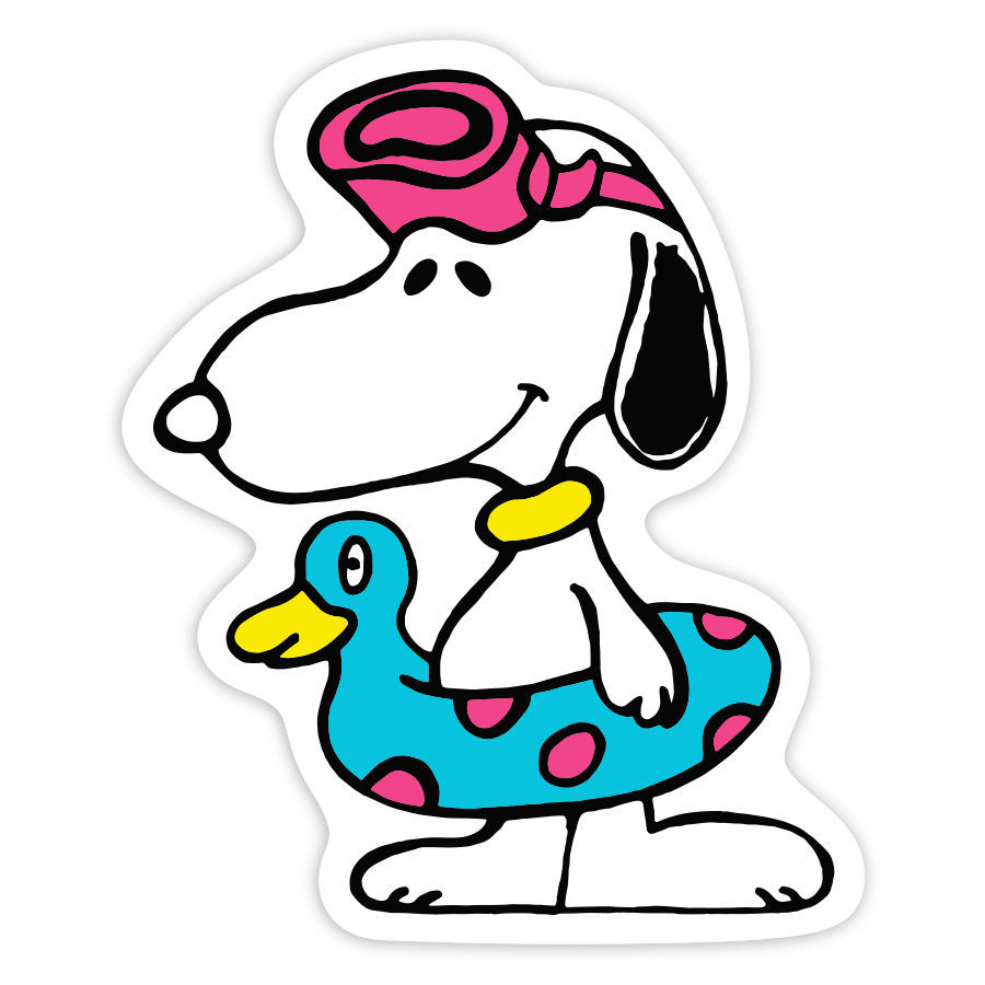 Car & Motorbike Stickers: Snoopy Summer with Float