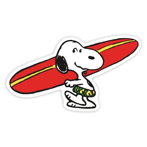 Car & Motorbike Stickers: Snoopy Surf