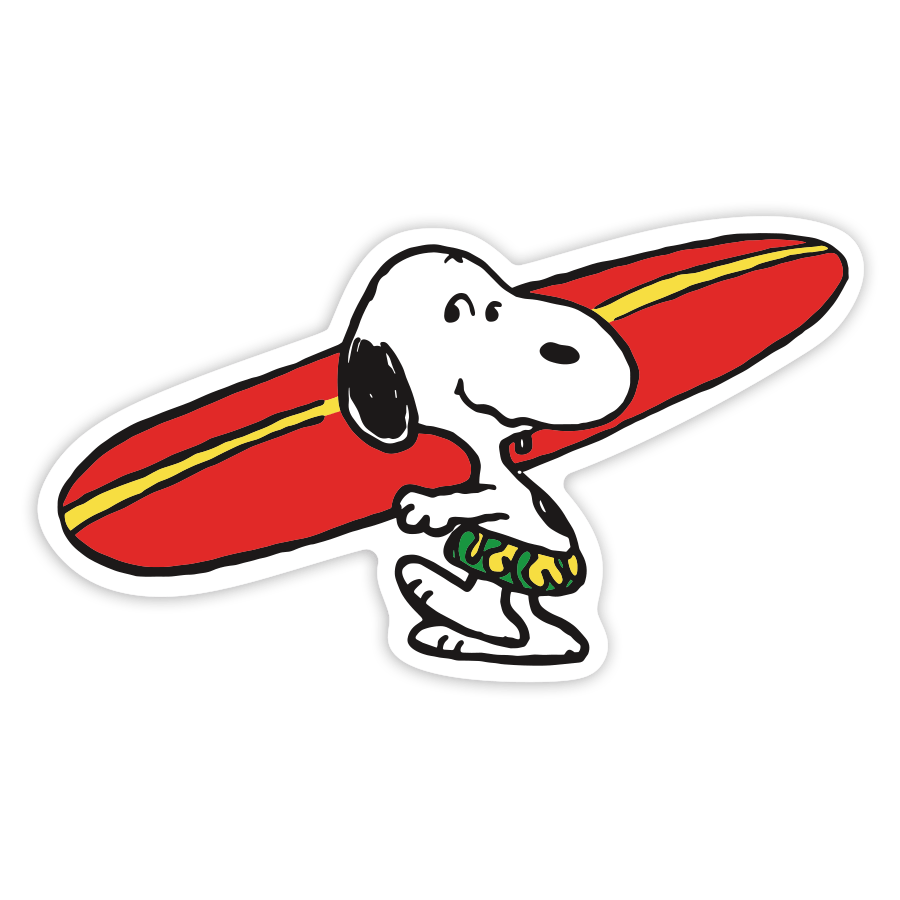 Car & Motorbike Stickers: Snoopy Surf