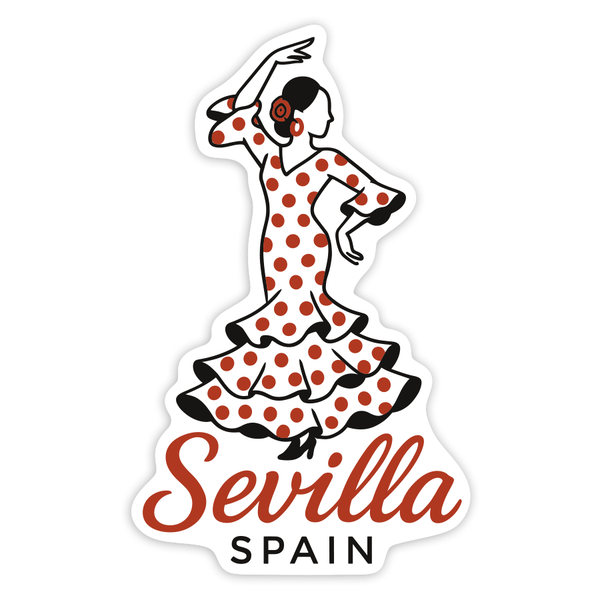 Car & Motorbike Stickers: Flamenco Dancer Sevilla Spain