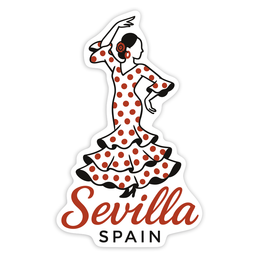 Car & Motorbike Stickers: Flamenco Dancer Sevilla Spain