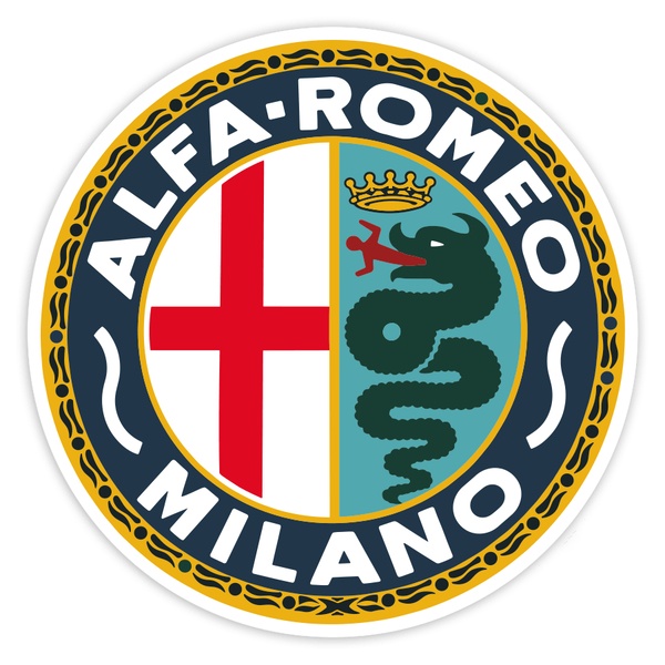 Car & Motorbike Stickers: Alfa Romeo Milano Emblem