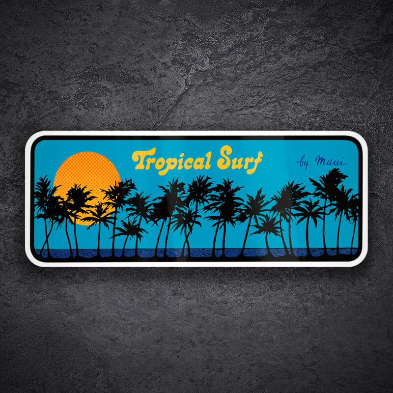 Car & Motorbike Stickers: Tropical Surf by Maui