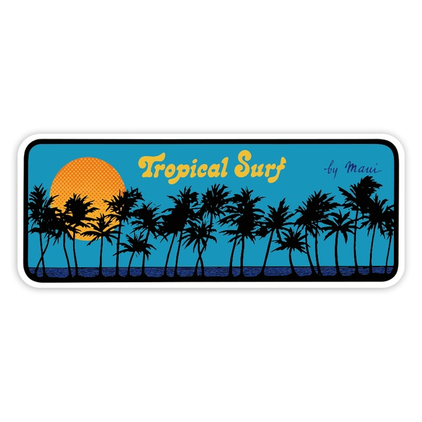 Car & Motorbike Stickers: Tropical Surf by Maui