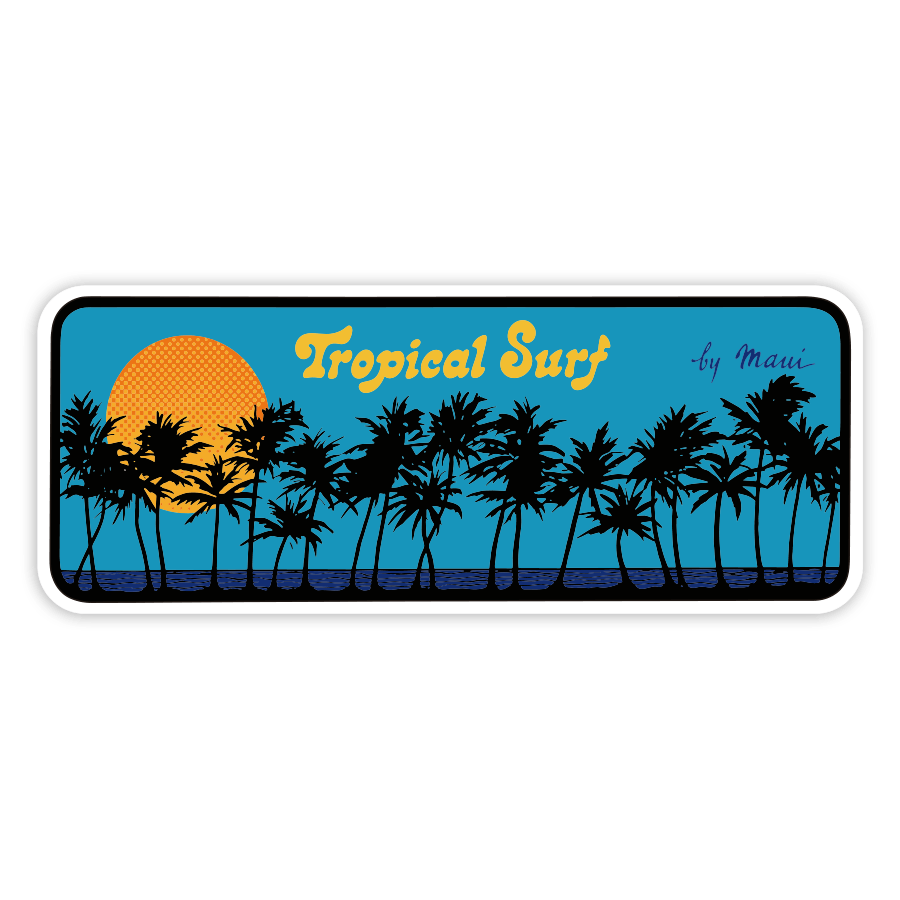 Car & Motorbike Stickers: Tropical Surf by Maui