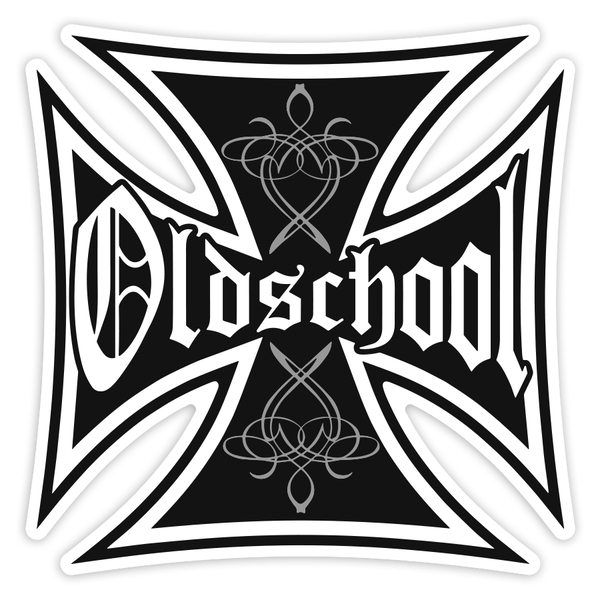 Car & Motorbike Stickers: Oldschool Iron Cross