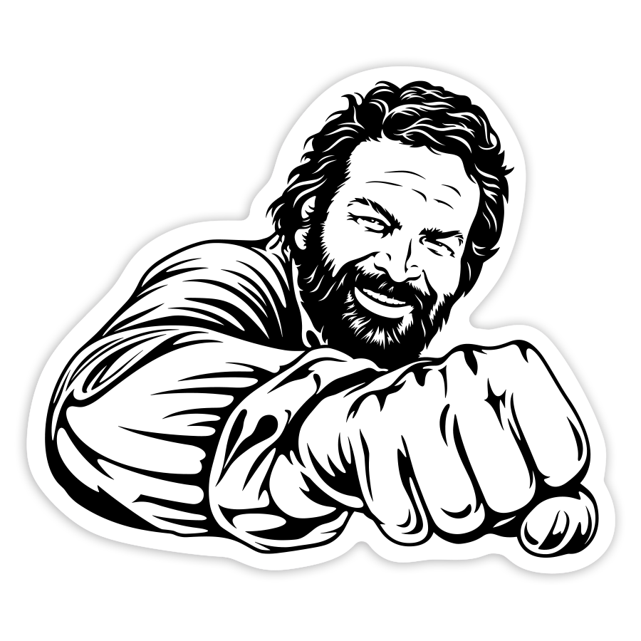 Car & Motorbike Stickers: Bud Spencer Punch