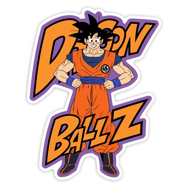 Car & Motorbike Stickers: Dragon Ball Z Goku Retro