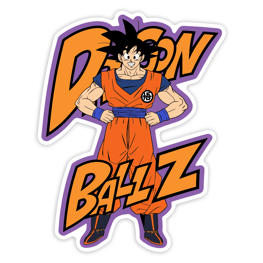 Car & Motorbike Stickers: Dragon Ball Z Goku Retro