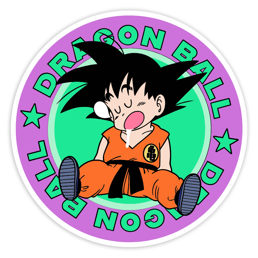 Car & Motorbike Stickers: Dragon Ball Sleeping Goku