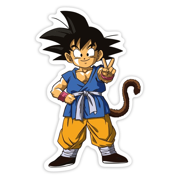 Car & Motorbike Stickers: Dragon Ball Kid Goku Victory