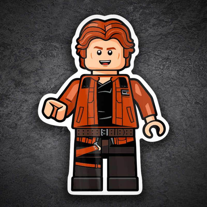 Car & Motorbike Stickers: Lego Star Wars Han Solo