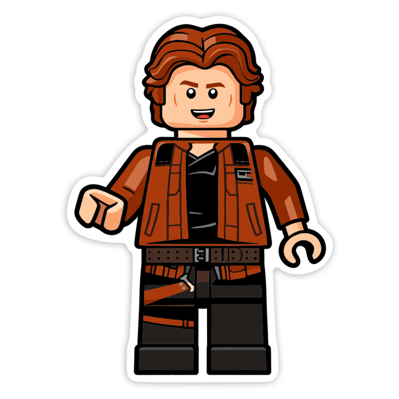 Car & Motorbike Stickers: Lego Star Wars Han Solo