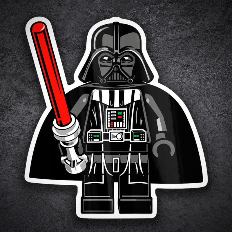 Car & Motorbike Stickers: Lego Star Wars Darth Vader