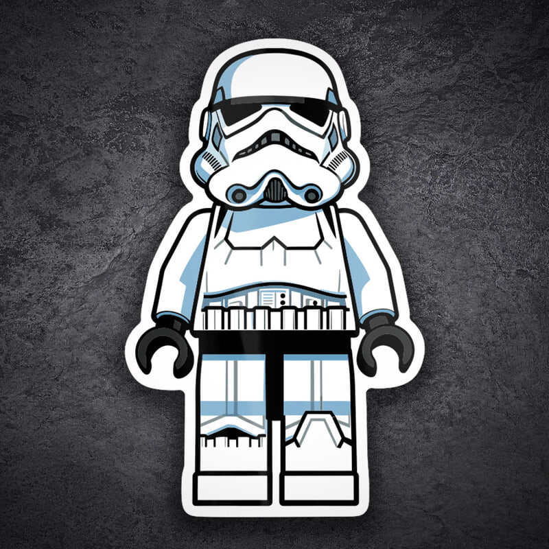 Car & Motorbike Stickers: Lego Star Wars Stormtrooper