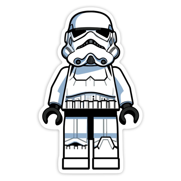 Car & Motorbike Stickers: Lego Star Wars Stormtrooper