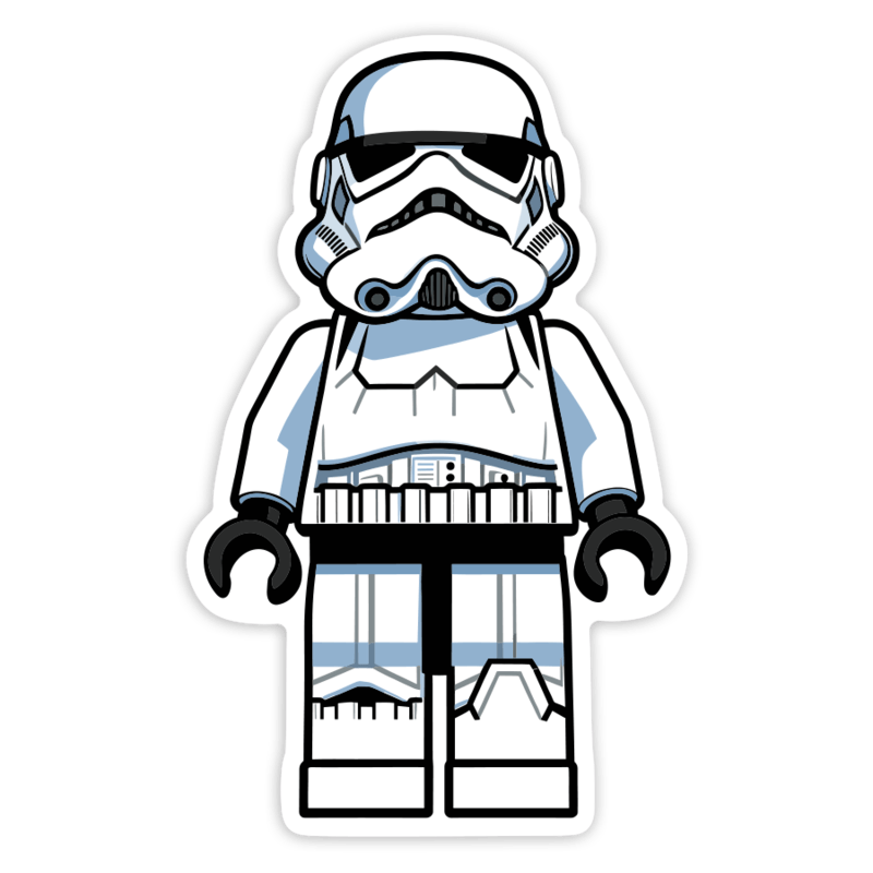 Car & Motorbike Stickers: Lego Star Wars Stormtrooper