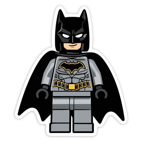 Car & Motorbike Stickers: Lego DC Batman Grey Suit
