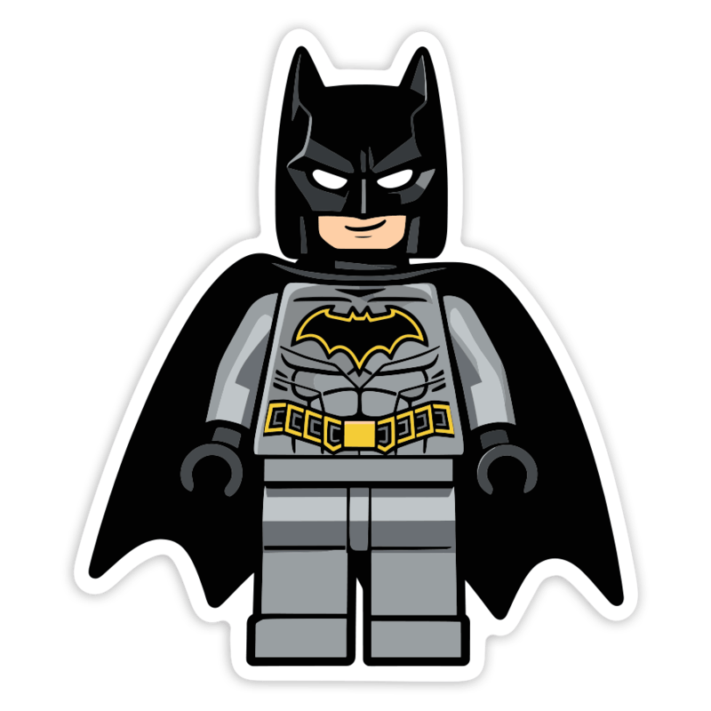 Car & Motorbike Stickers: Lego DC Batman Grey Suit