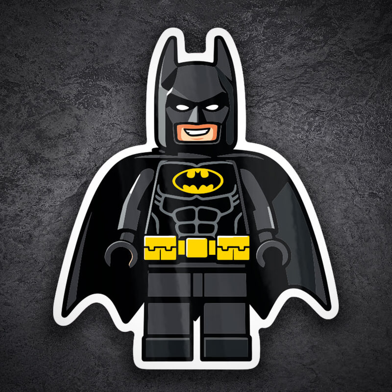 Car & Motorbike Stickers: Lego DC Batman Black Suit