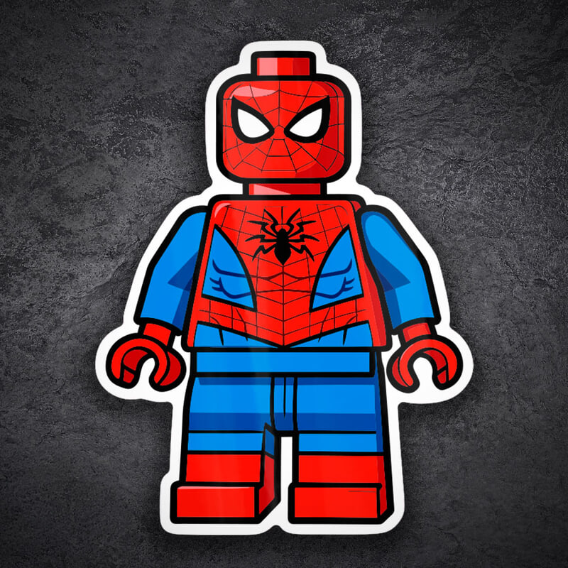 Car & Motorbike Stickers: Lego Marvel Spider-Man