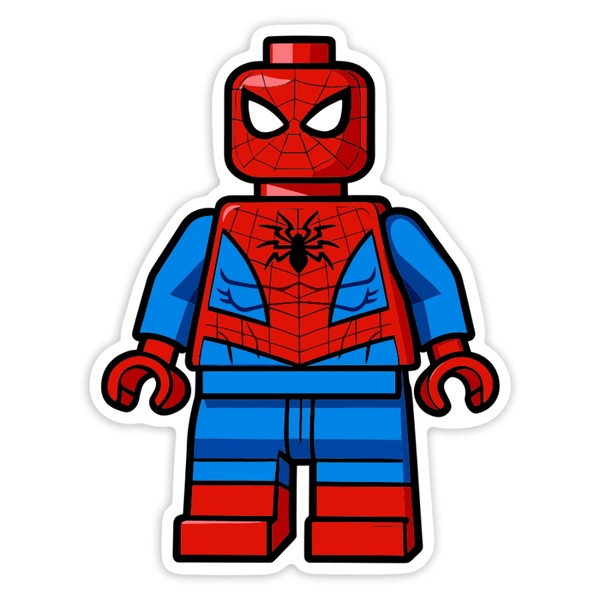 Car & Motorbike Stickers: Lego Marvel Spider-Man