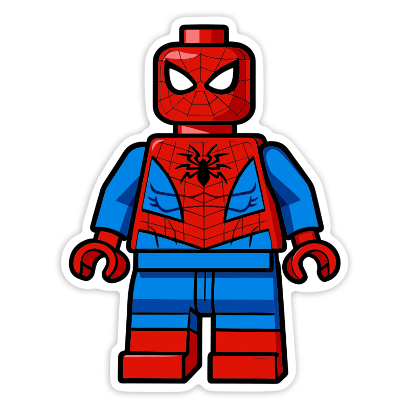Car & Motorbike Stickers: Lego Marvel Spider-Man