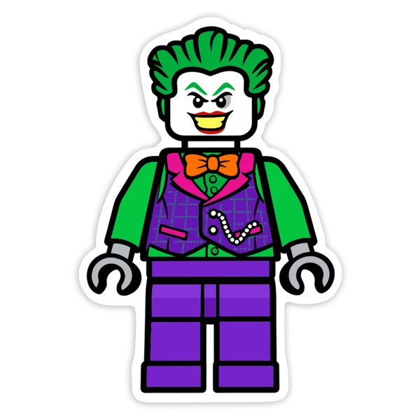 Car & Motorbike Stickers: Lego DC Modern Joker